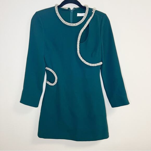 Jonathan Simkhai Katharine Diamante Embellished Cutout Mini Dress Size
2 / Small - Picture 3 of 12